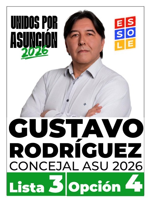Gustvo Rodriguez, concejal - Lista 3, opción 4